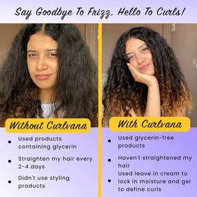 Curlvana Curl Cleanse Shampoo & Curl-Defining Styling Gel Combo, 200ml each
